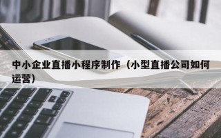 邢台中小企业直播小程序制作（小型直播公司如何运营）